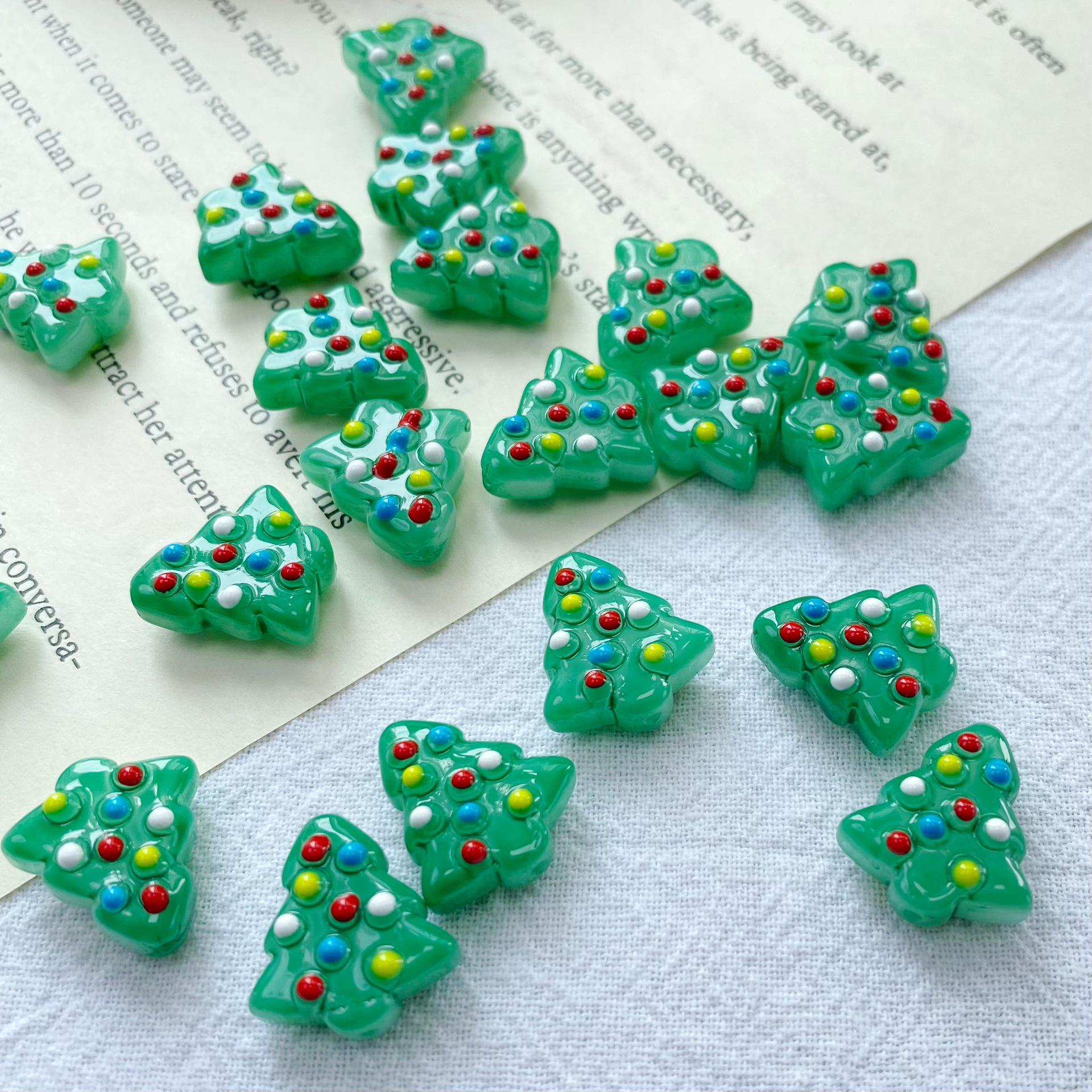 

Сделай сам Рождественская елка Ручная работа Лэмпворк и Расписанные вручную бусины для изготовления украшений