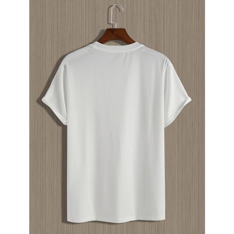 European Size Men's Summer Printed Short Sleeve T-Shirt Top