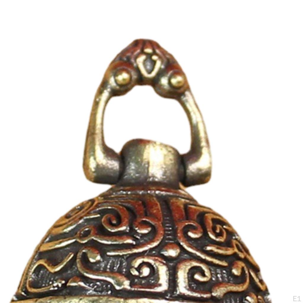 Brass Bell Pendant Handicraft Key Accessory DIY Ornament Bronze Charms Car Keychains for Patio
