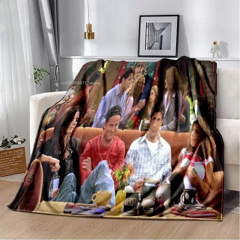 Friends Klassische TV-Serie Decke Charakter Muster Kollektion Flanelldecke Weiche Tagesdecke Sofa Wärmende Abdeckung Weihnachtsgeschenk