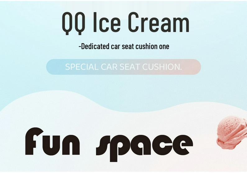 Chery Ice Cream Car Seat Cover - Full Coverage for All Seasons, Fits 25 QQ Models, Ideal for Female Car Interior Decoration.