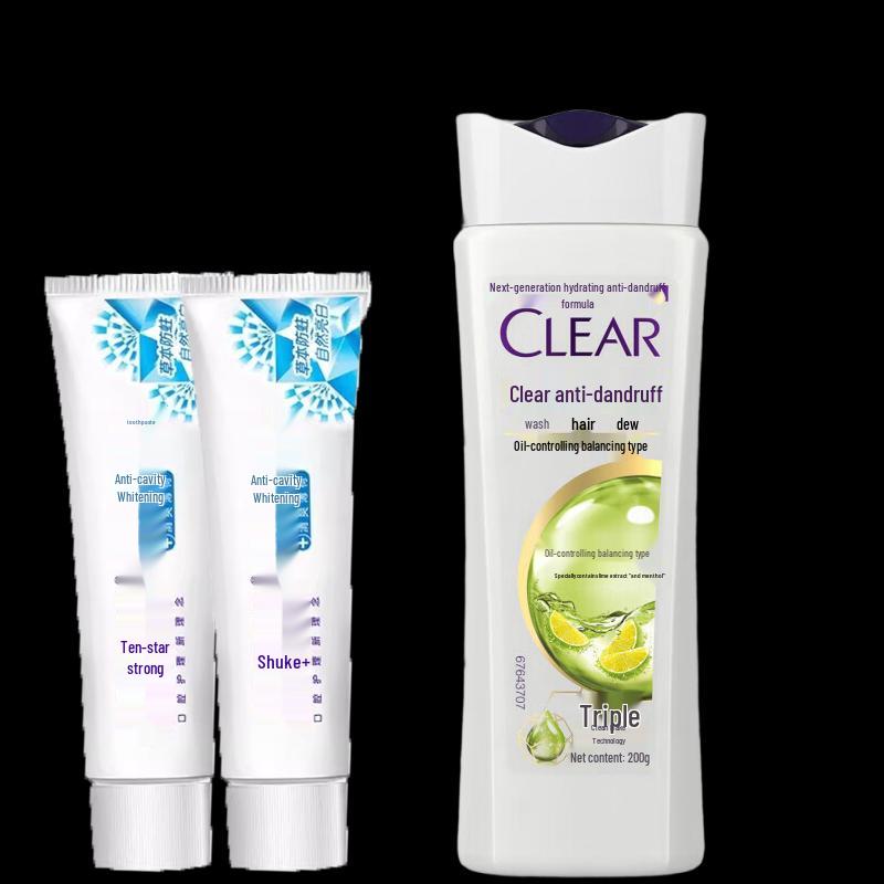 

Saky Anti-Cavity Brightening Toothpaste & Clear Anti-Dandruff Shampoo Bundle