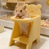 Hamster Dining Chair, 3D Printed Mini Pet Seat, Cute Furniture for Sugar Glider, Rat Cage Decor Accessory