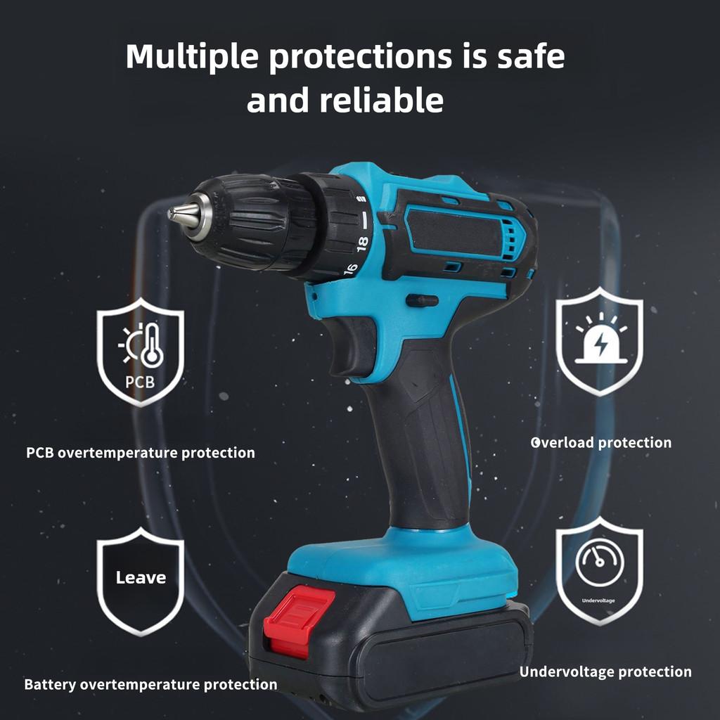 Multi Functional Electric Hand Drill Portable Rechargeable Screwdriver Household Electric Drill Maintenance Power Tool