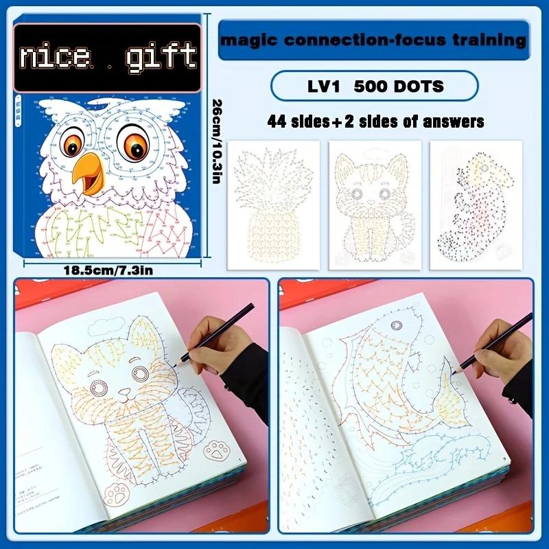44 Pattern Focused Training Book Digital Connectivity And Coloring Book Set 3 Different Difficulty Levels