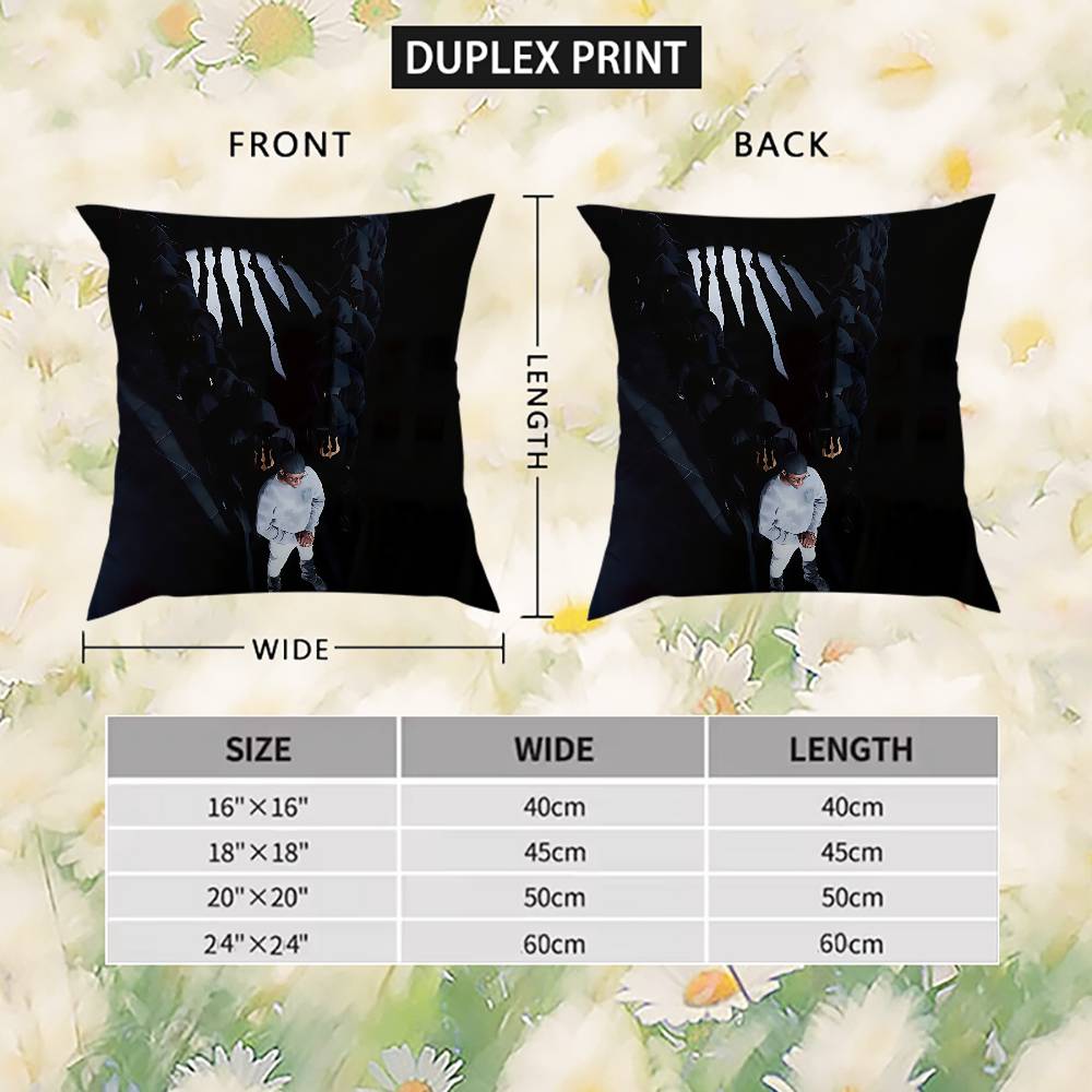 W-Werenoi Pillow Case Album Case Sofa Decorative Home Double-sided Printing Short Plush Cute Cushion Cover