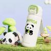 Edelstahl Thermosbecher Niedlicher Panda mit Strohhalm Wasserbecher für Kinder und Schüler Doppelter elastischer Deckel Trendiger Sport-Wasserbecher
