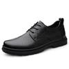 New Fashion Men Oxford Shoes Genuine Leather Mens Oxfords Shoes Casual Wedding Dress Footwear Soft Lace-up Formal Business Shoes