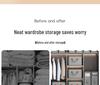 Oxford Cloth Storage Box for Bed Sheets - 4-Piece Set for Wardrobe and Bedroom Organization