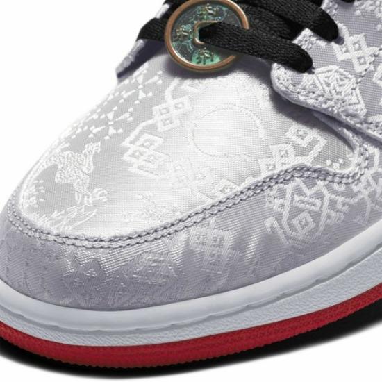 Nike Air 1 Mid Fearless CLOT Edison Chen Silver Red CU2804-100