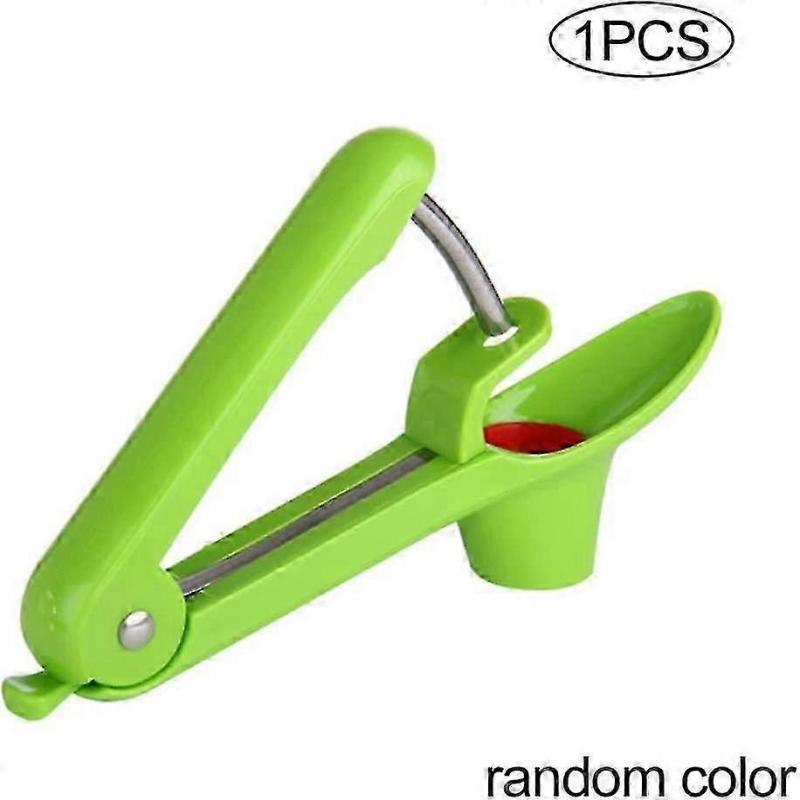 Stainless Steel Cherry Pitter, Cherry Pitter, Seed Remover With Rod And Stand Kitchen Essentials (green) (1pcs)