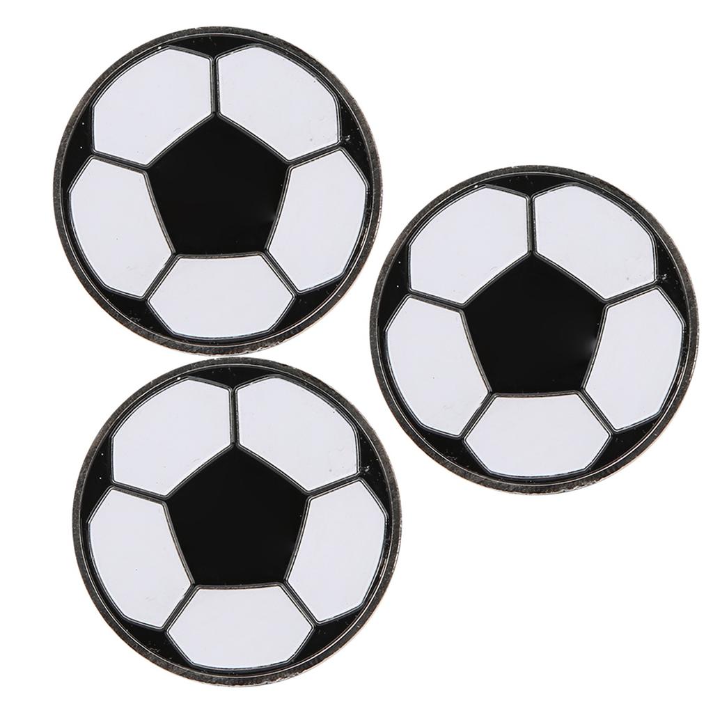3pcs Portable Football Training Match Referee Flip Coin Soccer Pick Side Toss Coin Tool