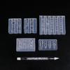 2/3ks Reliéfní lilie Květiny Nehtová Rytina Forma 3D Silikonové Hibiscus Květiny Lístky Modelovací Šablony Čirá Pryskyřice Epoxidové Nehtové Nástroje