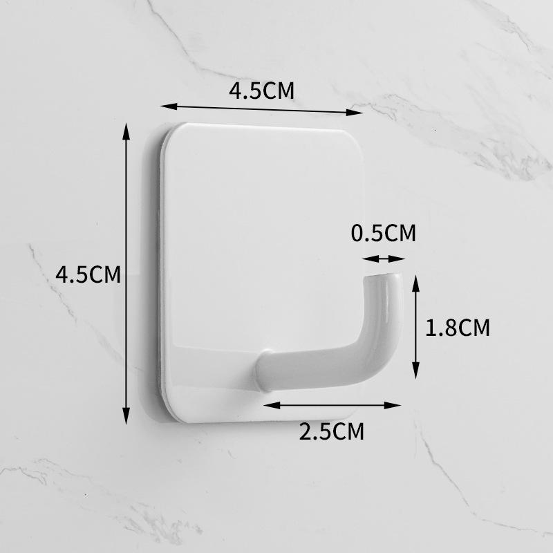 Traceless 304 Stainless Steel Adhesive Hook for Bathroom & Kitchen
