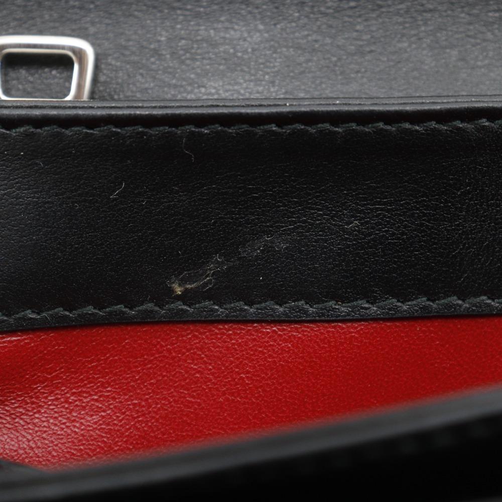 PRADA ChainShoulder Shoulder Bag punching black Nylon Women Used