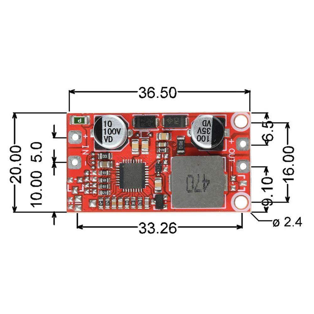 DC-DC 12-100V To 5V/12V 3A Buck Converter Step Down Module High Efficiency Low Ripple Industrial Power Supply for Solar EV