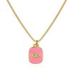 Valentine's Copper & Zircon Heart Pendant Necklace - Fashionable Women's Jewelry with Enamel Design and High-End Sweater Chain Style.