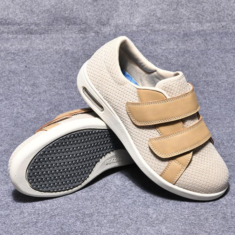 Elderly Shoes Knitted Mesh Women's Walking Casual Middle-aged and Elderly Casual Shoes Adjustable Shoes