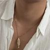New Punk Gold Color Fish Pendant Choker Necklace for Men Summer Adjustable Metal Neck Chain Party Jewelry Accessories New