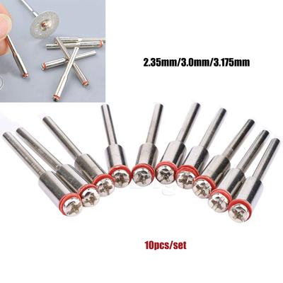 10Pcs 2.35 mm Vis Mandrin Tige Cut-Off Wheel Support pour outil rotatif Dremel
