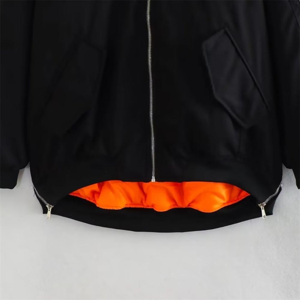 Toamnă/Iarnă Nou Jachetă Pilot din Bumbac cu Croială Lejeră Casual pentru Femei Costum de Baseball Mânecă Lungă Guler Palton