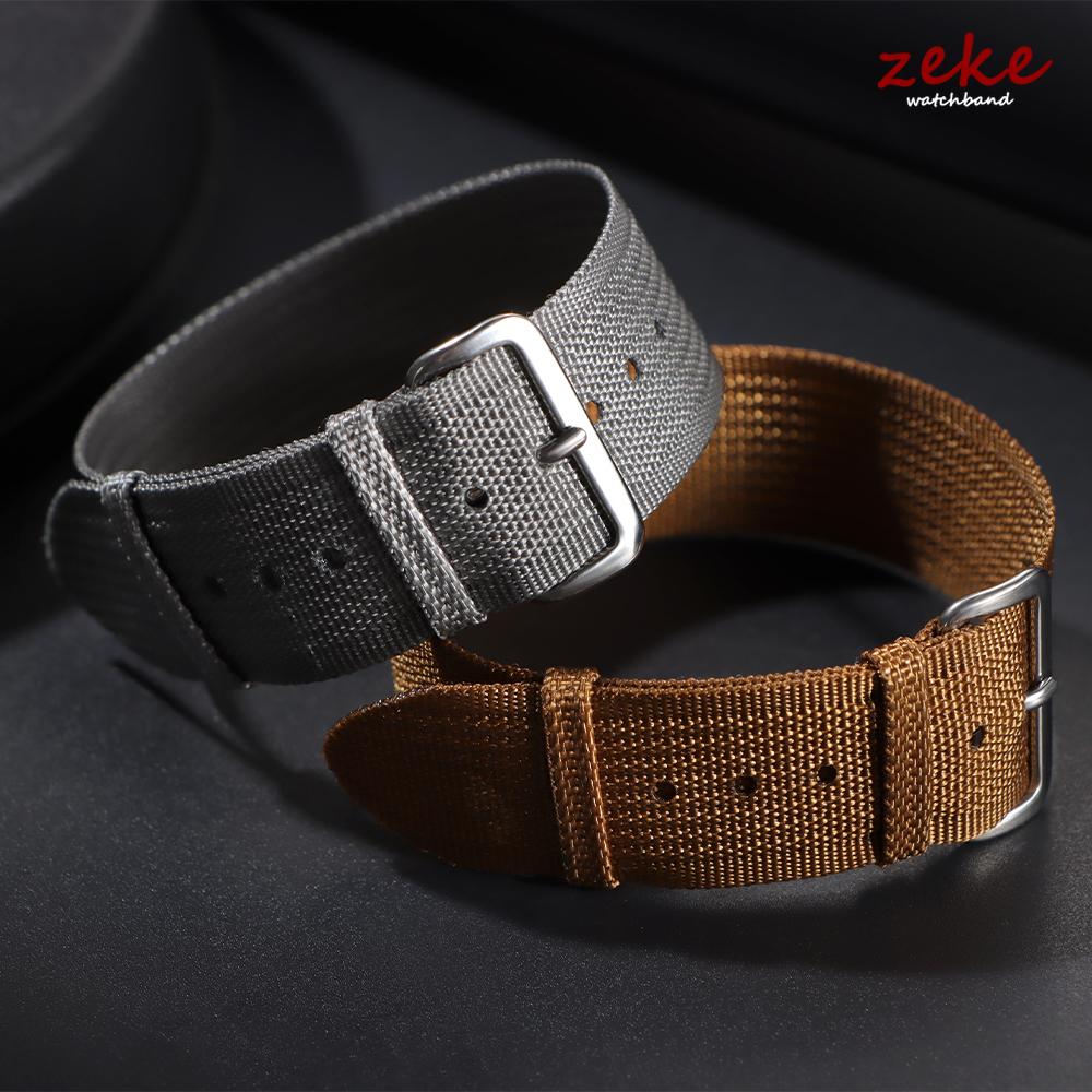20mm 22mm Ribbed Nylon Watch Band for Omega Men's Military Sport Breathable Braided Strap Black Blue Green Fabric Nylon Bracelet