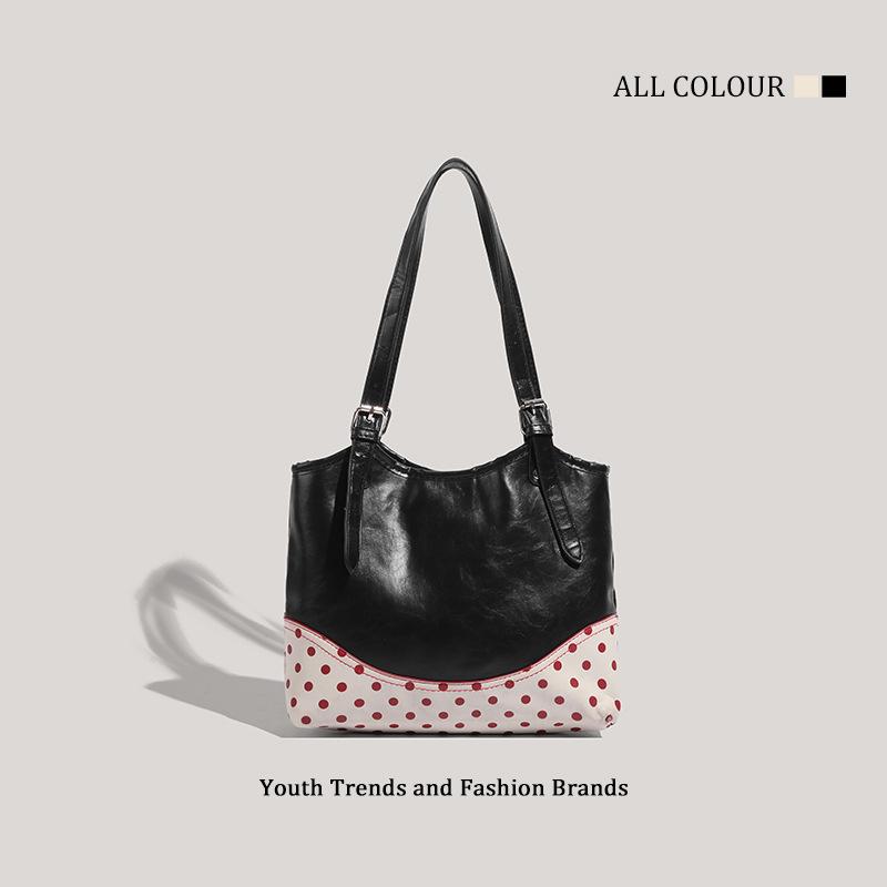 Bag women's new handbag small fresh contrasting color shoulder bag plaid commuting versatile