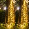 40 Strand 800 LEDs Christmas Vine Waterfall String Lights Outdoor Watering Can Light Waterproof Plug In Firefly Bunch Lights