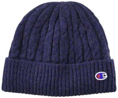 Champion Knit Cap with Fleece Lining Navy Cm 492-0142 57.0-59.0