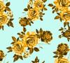 Outdoor Dekostoffe Oxford - Motiv Goldene Rosen I Dr102