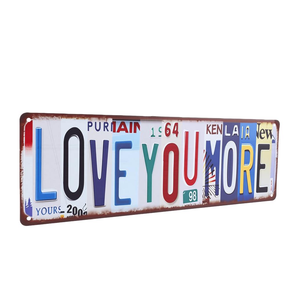 Above Door Street Sign Large Size Vibrant Colors Vintage Metal Sign for Home Cafes Wall Decor