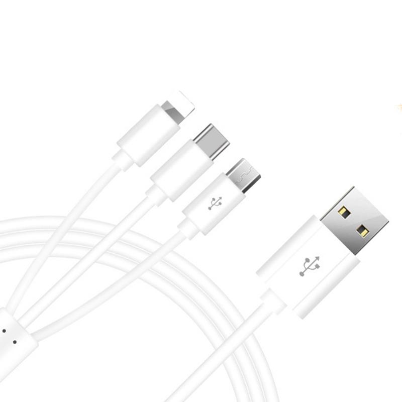 Buy 3 In 1 Charging Cable Multi Usb Phone Charger Cable Lead For Iphone Android at affordable
