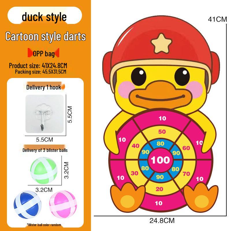Children's Indoor/Outdoor Sticky Dartboard Set: Target Throwing Toy for Parent-Child Interaction