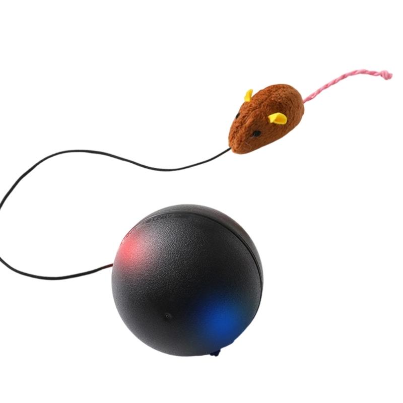 Electric Pet Toy Ball with Automatic Rolling Design for Pet Cats Indoor Enrichment Companion Friend Kitten Teasing Mouse