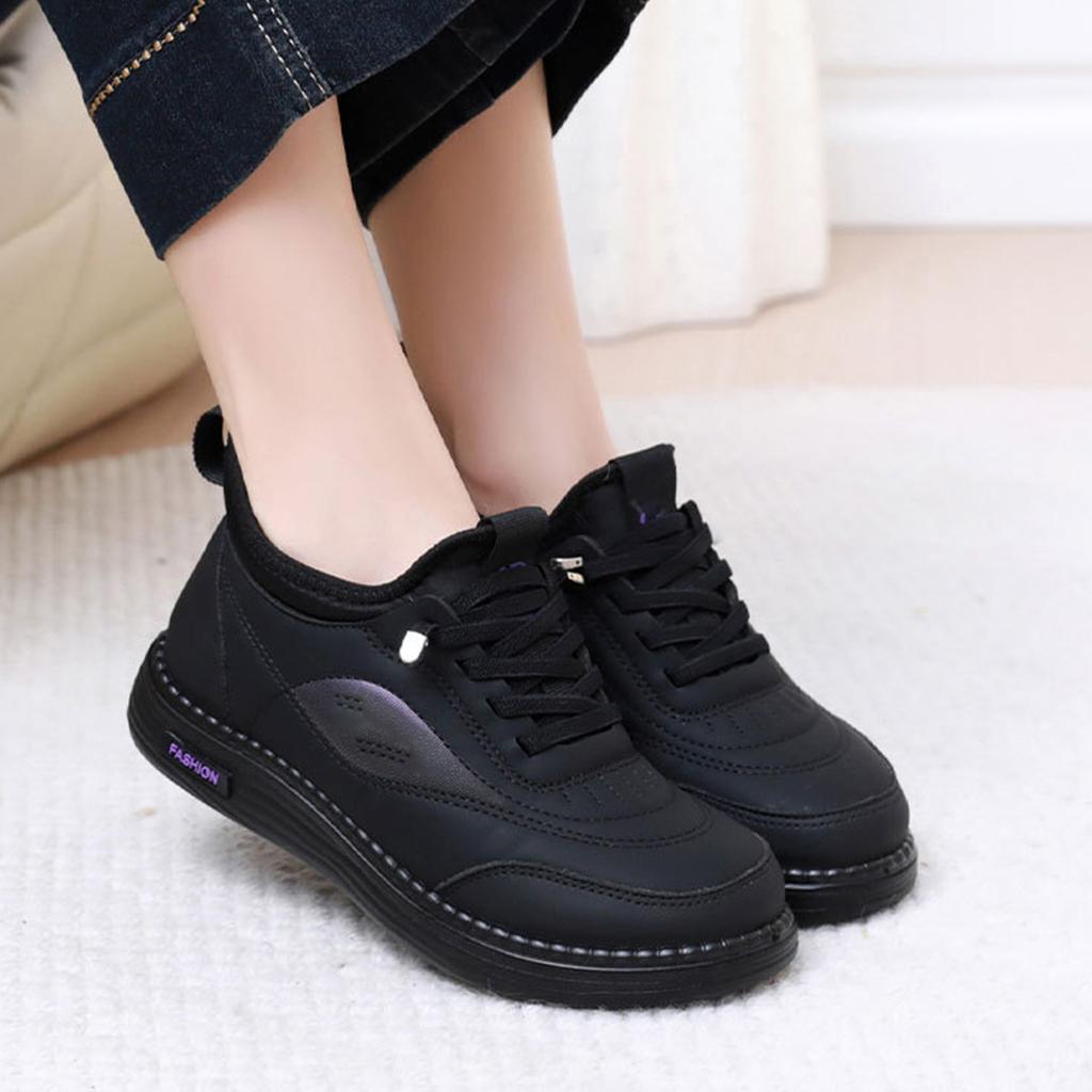 Women's Winter Stylish Non- Soft Lined Cotton Shoes for Casual Daily Wear