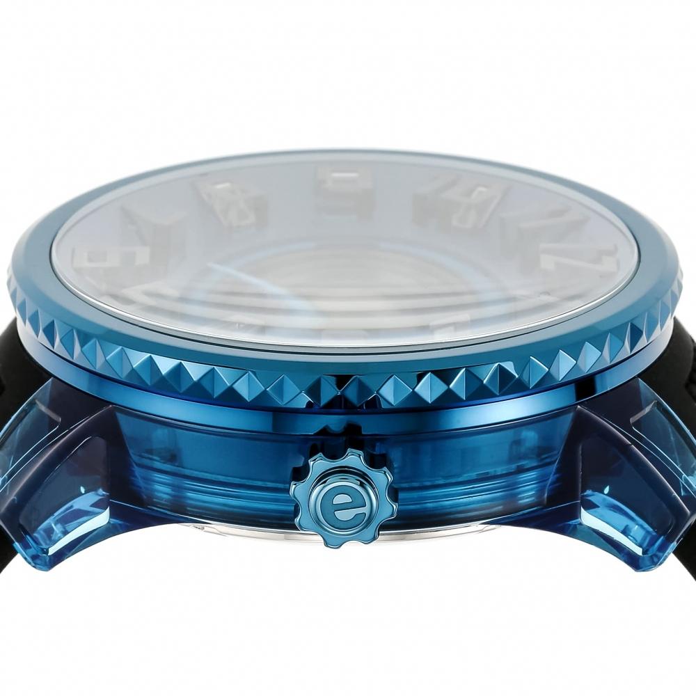 [Tendence] Uhr DC BATMAN Kollektion FLASH Batman Kollaboration Blaues Zifferblatt Nylon Mineralglas Quarz 51MM Uhr TY532017 Herren Schwarz