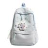 Schoolbag Japanese cute cartoon backpack female student schoolbag lightweight large capacity casual backpack girl heart cute pet pendant
