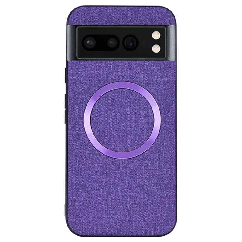 For Google Pixel 8 Pro Magnetic Case TPU+Cloth Dirt-Resistant Phone Cover