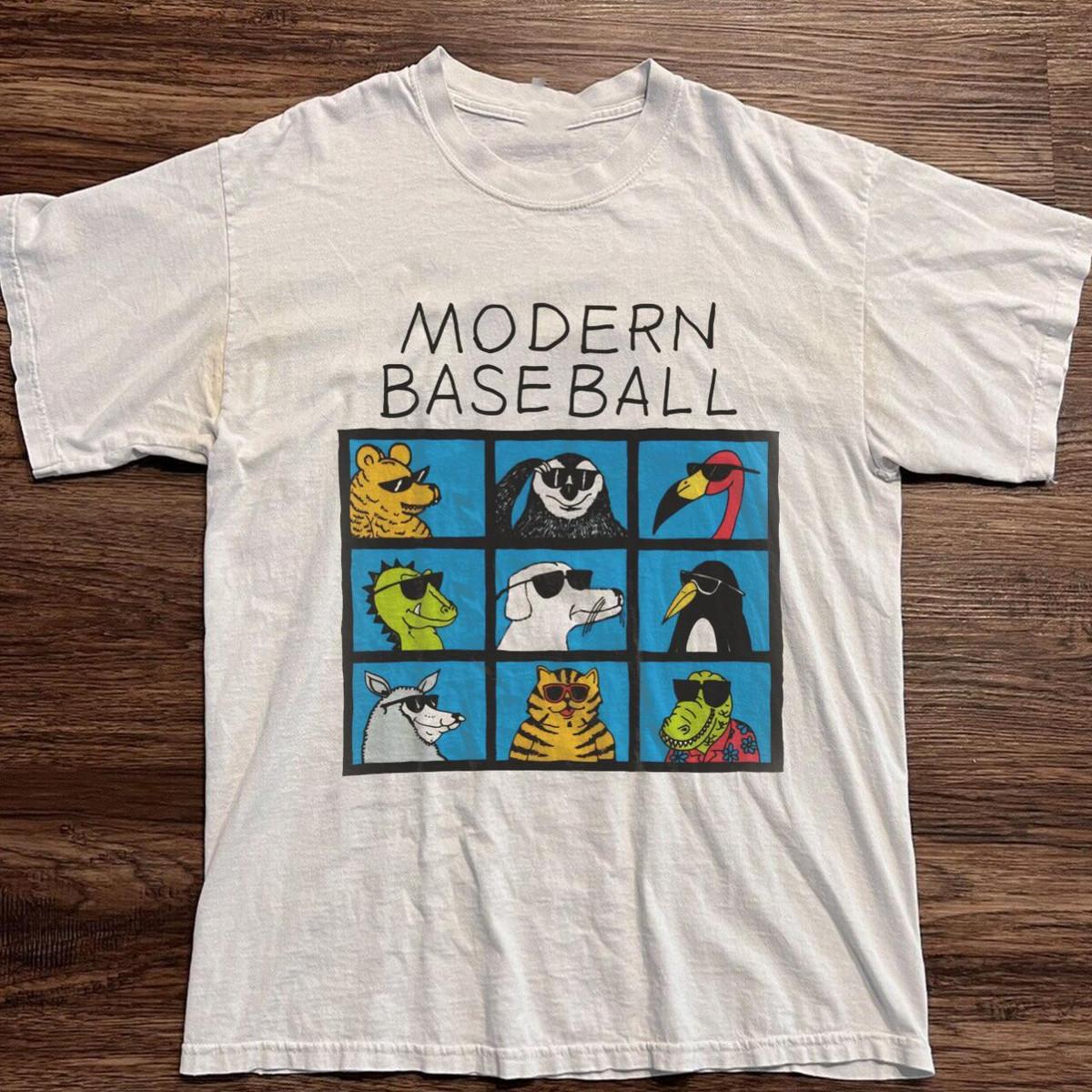 Modern Baseball Band Animals Photo Funny Shirt White Unisex S-5XL EM1024 XXXL