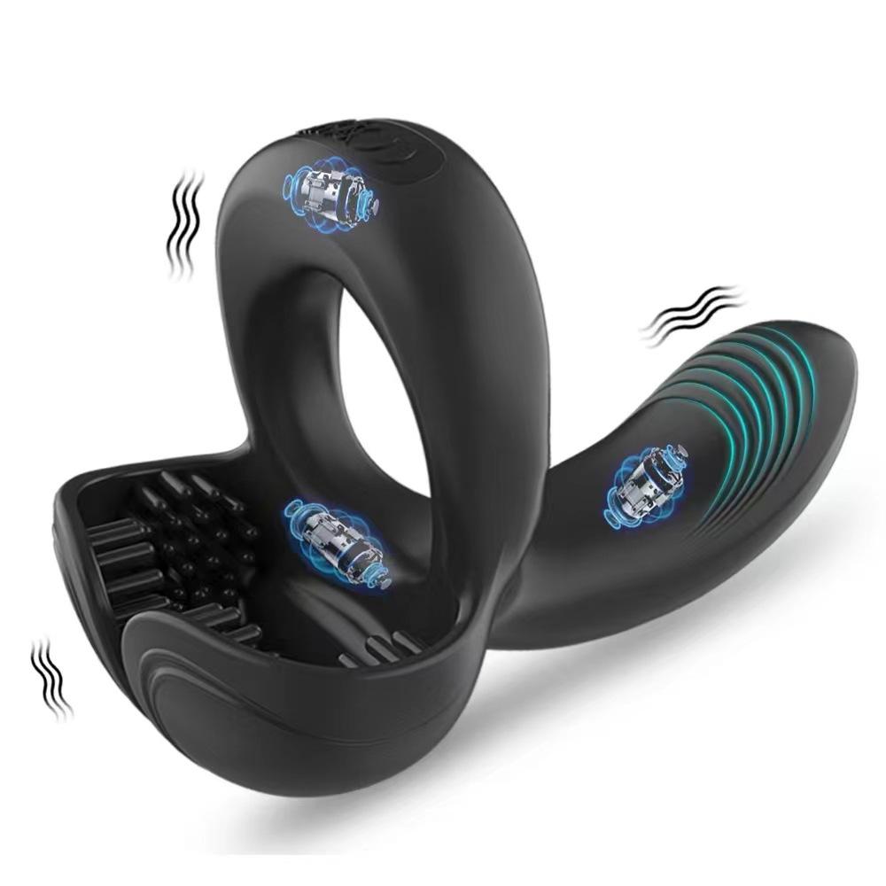 Penisring mit Bluetooth-Fernbedienung und Vibrationsfunktion, verzögerte Ejakulation, Penisring-Vibrator, Sexspielzeug für Erwachsene, Masturbator für Männer