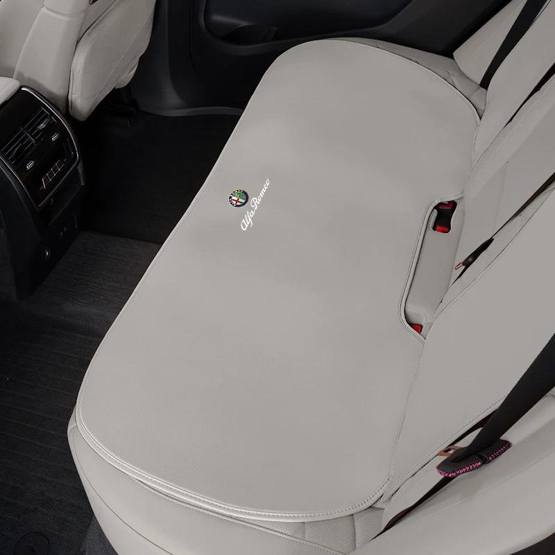 For Alfa Romeo ReQHub Caps Car Ice Silk Seat Cushion Cover Interior Accessories Hubcap For Alfa Romeo 147 156 159 166 Mito Giulia Stelvio GT Giuli