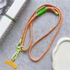 Süßes verstellbares Lanyard Crossbody Schultergurte Schlüsselanhänger Schlüsselring Geflochtenes Seil Mit Ersatz-Patch Zubehör