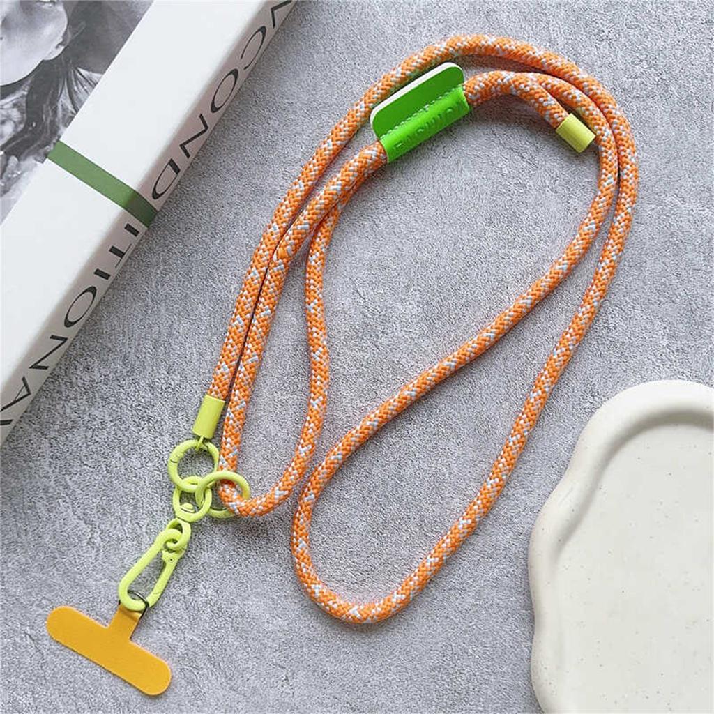 Süßes verstellbares Lanyard Crossbody Schultergurte Schlüsselanhänger Schlüsselring Geflochtenes Seil Mit Ersatz-Patch Zubehör