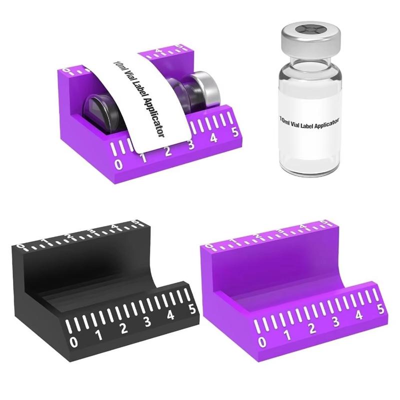 3Ml/10Ml Vial Label Applicator Easy Alignment Precise Application Sticker Alignment Tool Time-Saving Reusable Labeling Tools