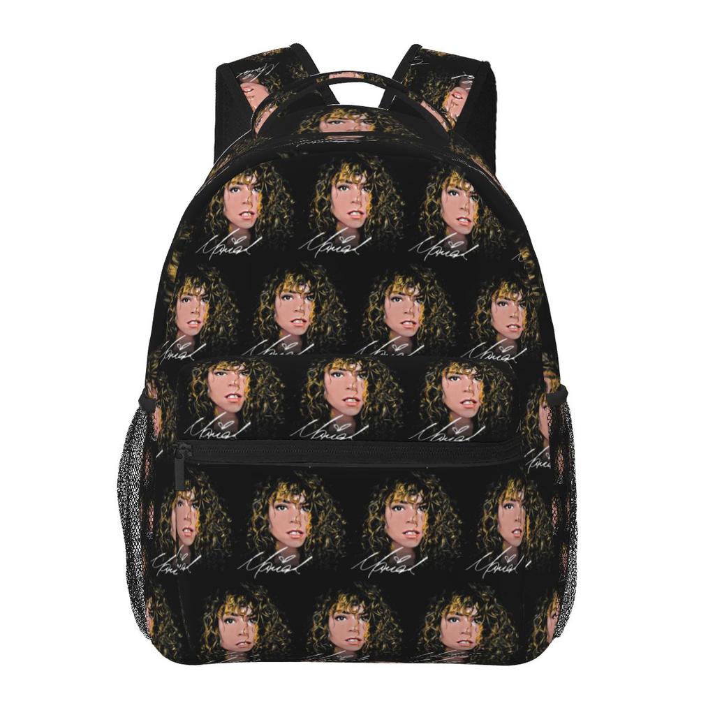 American Hip-hop Mariah Carey Singer Student Backpack School Bag Hiking Daypack for Men Women Fashion Bookbag Shoulder Bags