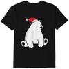 T-shirt de Noël Pyjama Ours Polaire Père Noël T-shirt de Noël Drôle T-shirt Classique