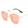 New Classic Fashion Women Oversized Sunglasses Anti-Reflective Mirror Vintage Square Metal Sun Glasses Men Driving Eyewear Uv400