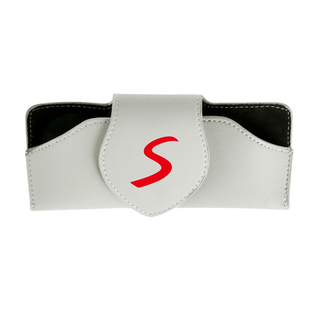Leather Car Glasses Frame Sun Visor Sunglasses Storage Holder For Mini Cooper JCW Works F54 F55 F56 F57 F60 R50 R52 R53 R55 R56