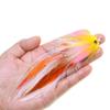 1/ 2PZ Misura 1/0 Occhi di Pesce 3D Mosca Streamer Pesca in Acqua Salata Salmone Luccio Trota Iridea Muschio Lure per Pesca a Mosca