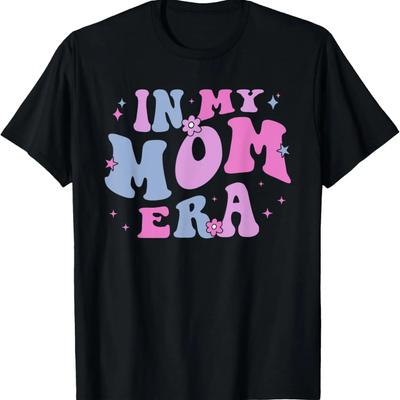 In My Mom Era Lover Groovy Retro Mom Mother's Day Birthday T-Shirt